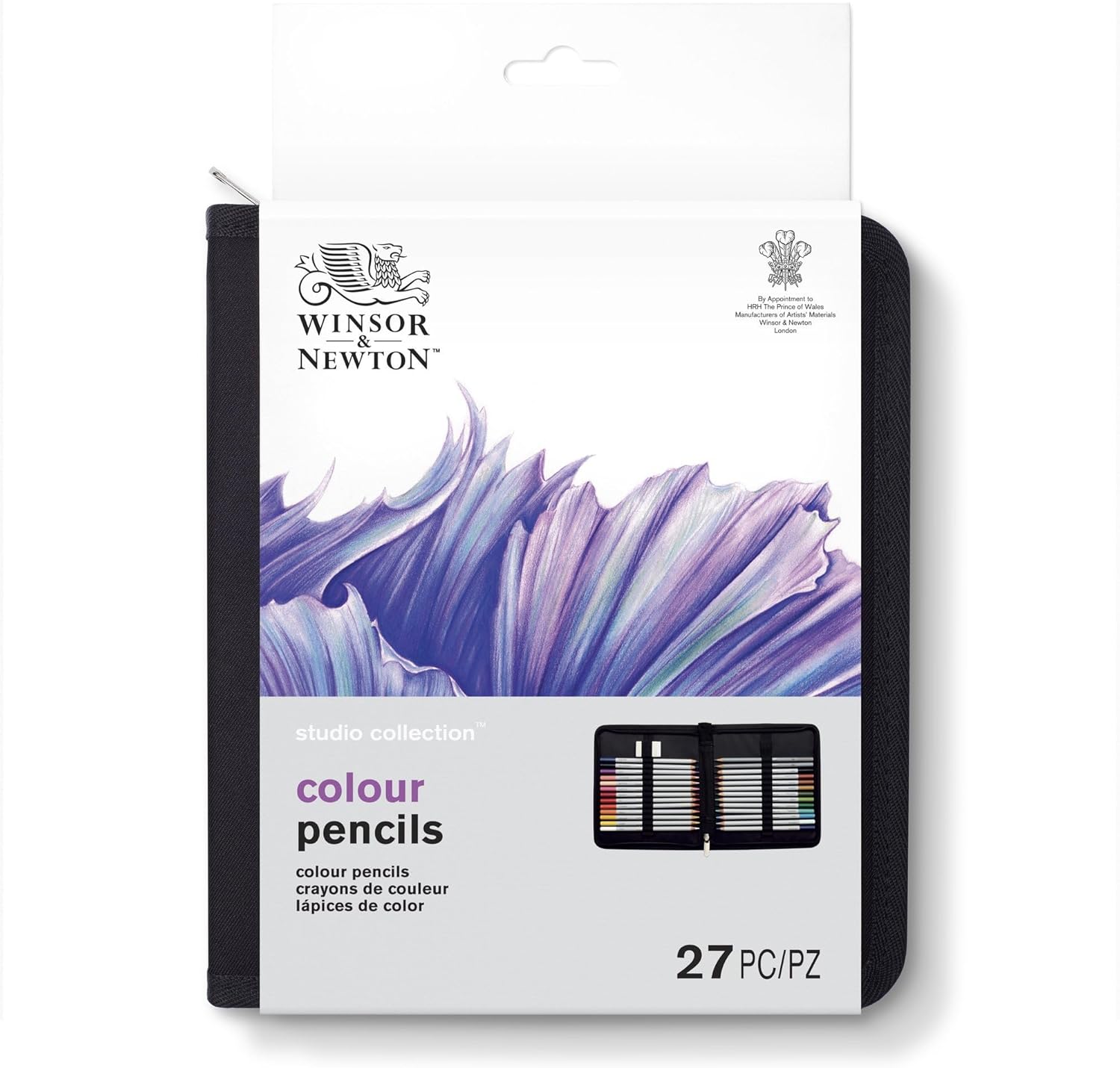 Winsor & Newton Studio Collection Artist Pencils, Color Pencil Wallet, Set of 27