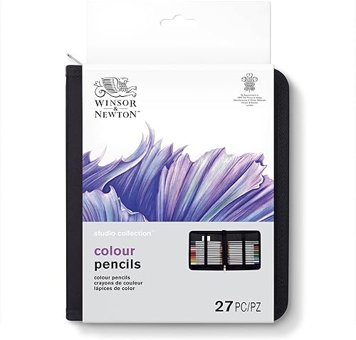 Winsor & Newton Studio Collection - Cartera de 27 piezas, multicolor
