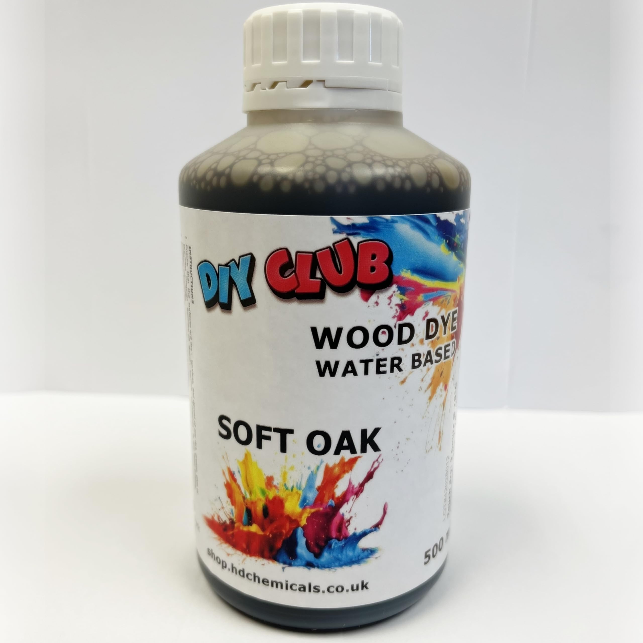Water-Based Wood Dye, Wood Stain 500ml, 1000ml. Eco-Friendly, Non-Toxic, for DIY Interior Projects, Quick Dry, Furniture.Black, Red, Green, Blue, Pine, Oak, Brown, Mahogany, (Soft Oak, 500ml)