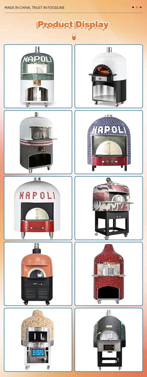 Outdoor Pizza Oven with Temperature Gauge and Stone Surface, Lightweight Design for Backyard Cooking, Travel and Authentic Style Pizza