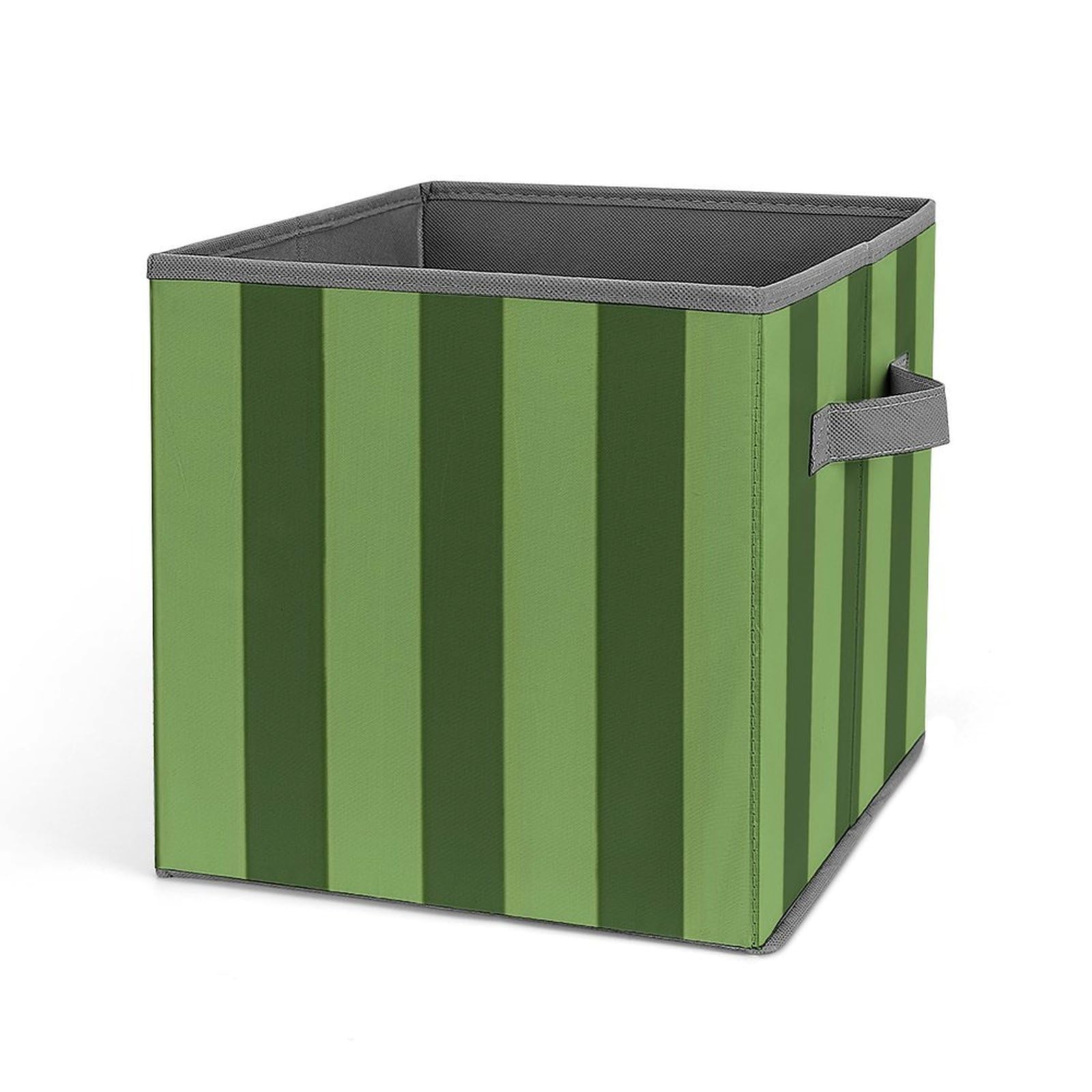 Bacs de rangement pliables vert panier tissu vetement