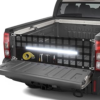 Upgraded Tailgate Net (60"x18") with Storage Bags & Reflective Safety Strips