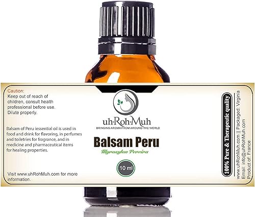 Aceite Esencial Bálsamo del Perú  Calidad Terapéutica  Francia - (0.3fl oz)