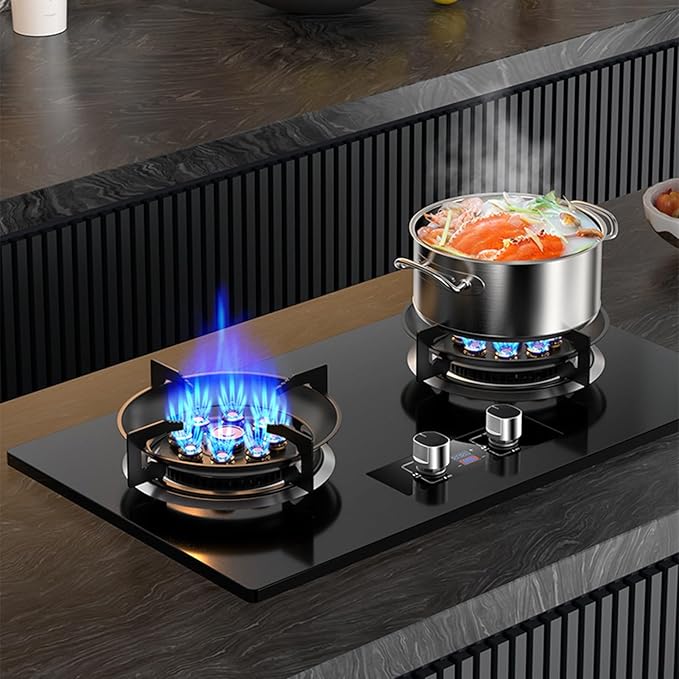 Estufa a Gas Doble Quemador 5.0KW con Temporizador y Protección de Apagado miniatura 7