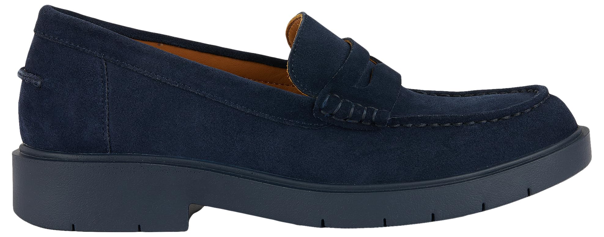 Geox D Spherica Ec1 A, Mocassino Donna, Blu Navy, 42 EU