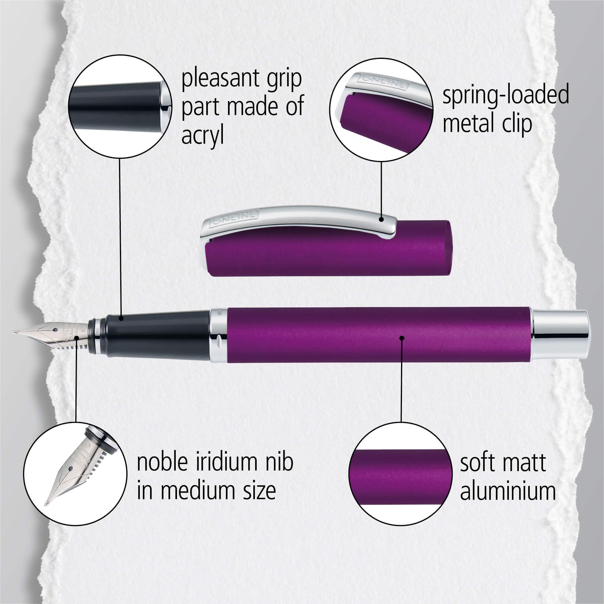 Online Fountain Pen Vision Purple - Image 4