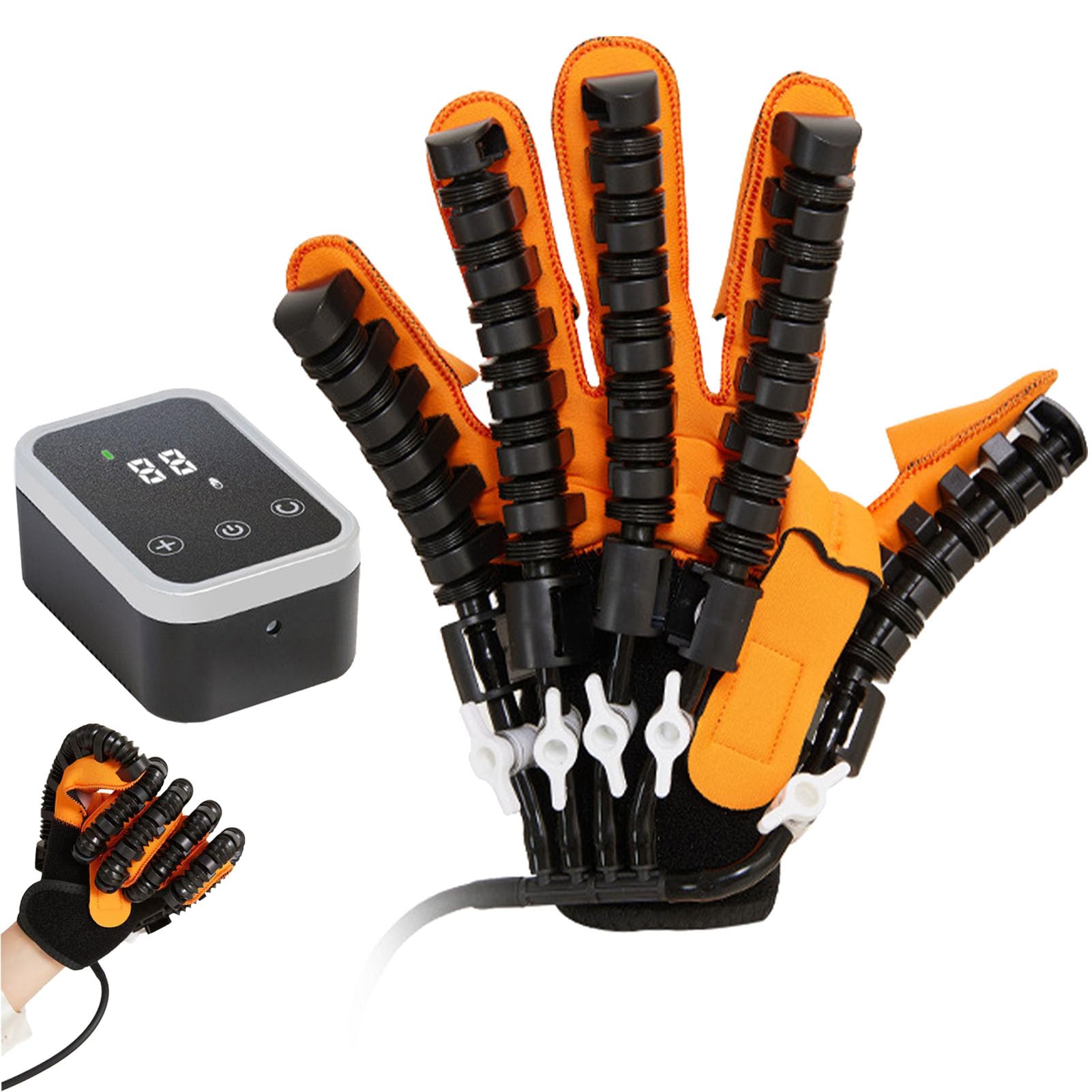 Xnklpy Color Rehabilitation Robot Gloves, Finger And Hand Function Rehabilitation Trainer, Finger Exerciser For Hemiplegia Stroke Arthritis Hand Dysfunction Patients Left Xl