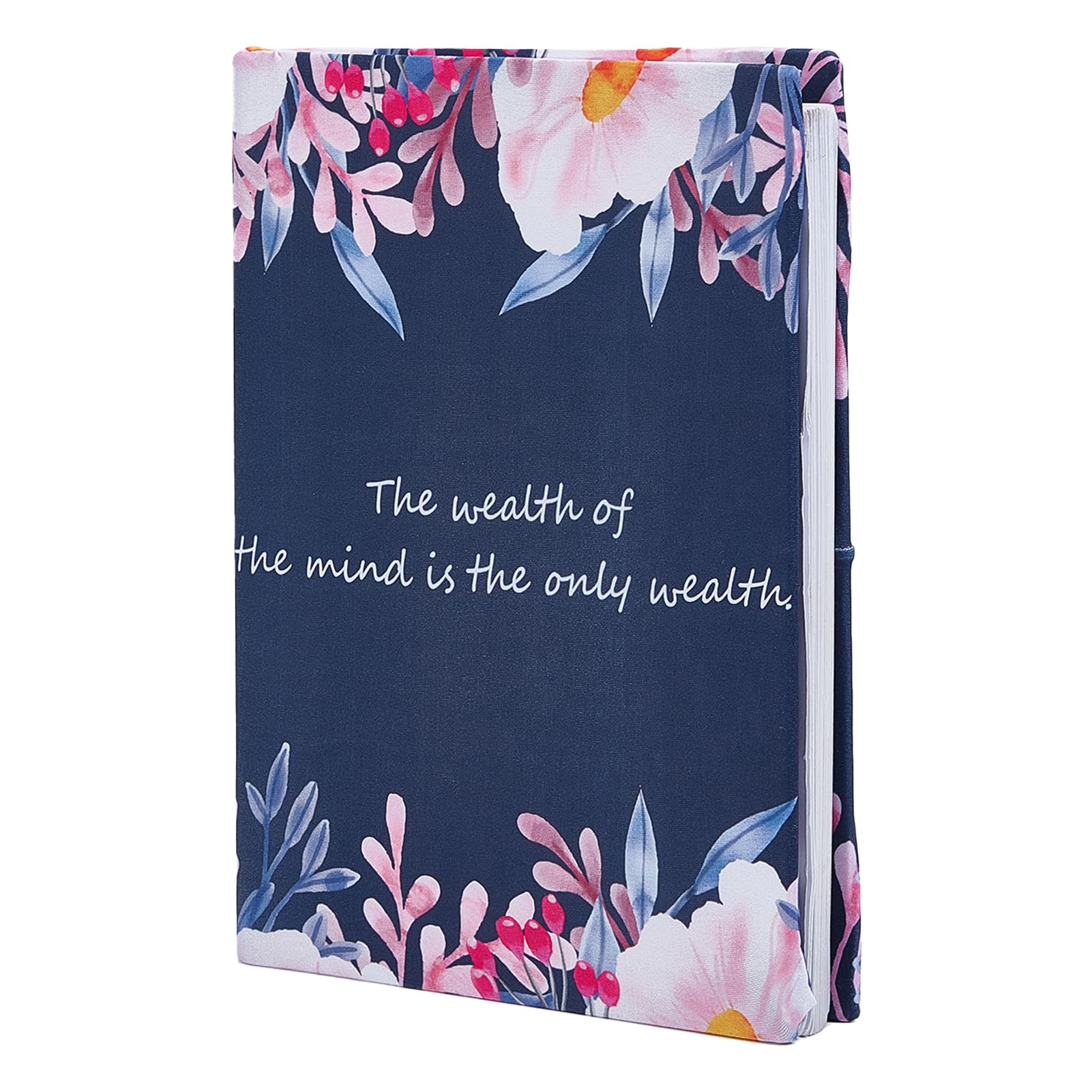 NICENEEDED Floral Wildflowers Stretchable Book Cover, Large Washable Reusable Elastic Cloth Book Sleeve, Protective Book Covers for Hardcover Book Lovers โ image 1