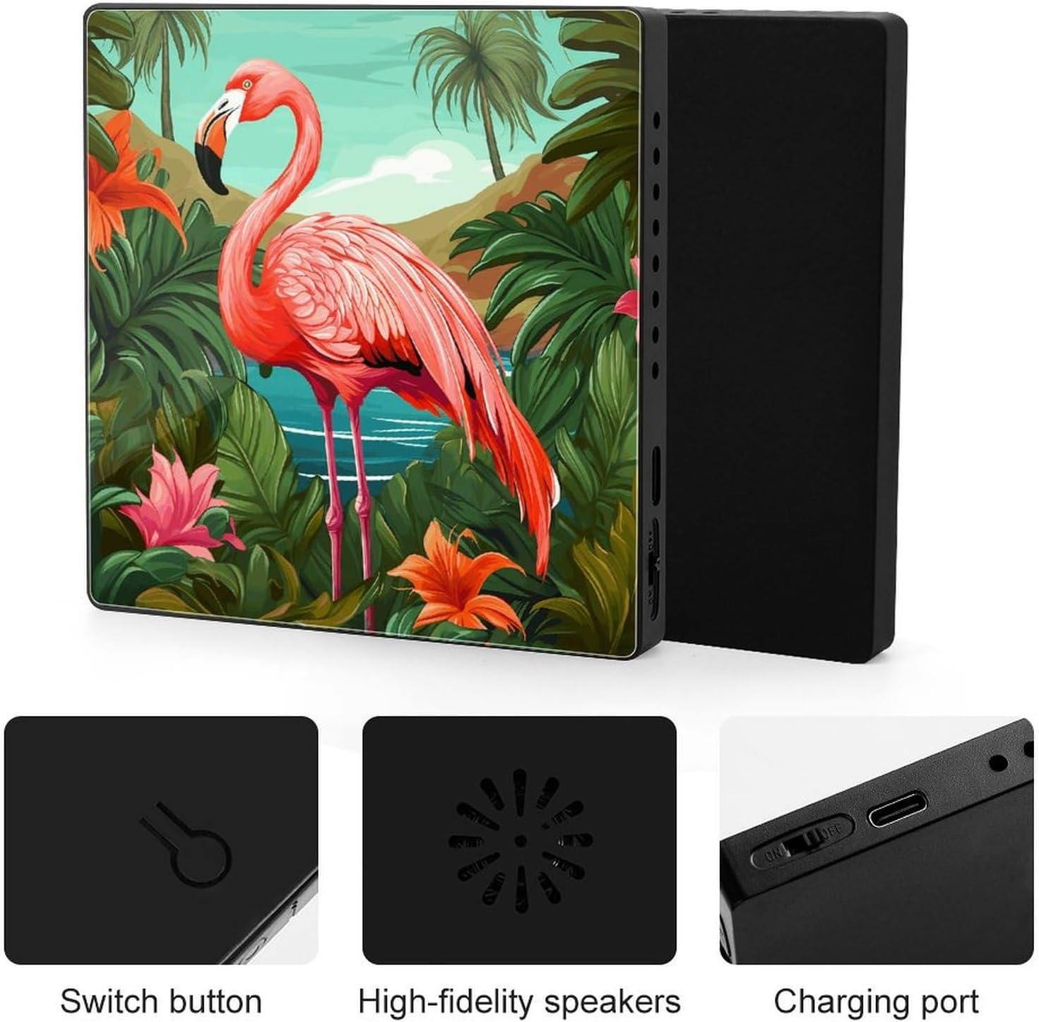 Music Fridge Magnet, Acrylic Magnetic Bluetooth Speaker MP3 Player image 4