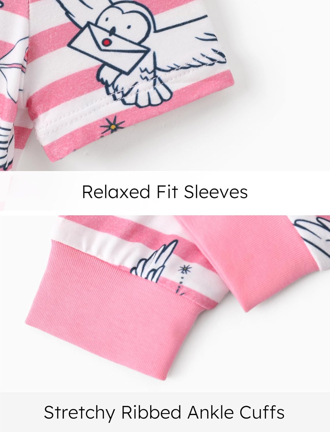 Harry Potter Pajamas with Bamboo Viscose Gryffindor Hogwarts Boys/Girls Snug Fit Shirt and Pant from Toddler to Big Kid - Image 2