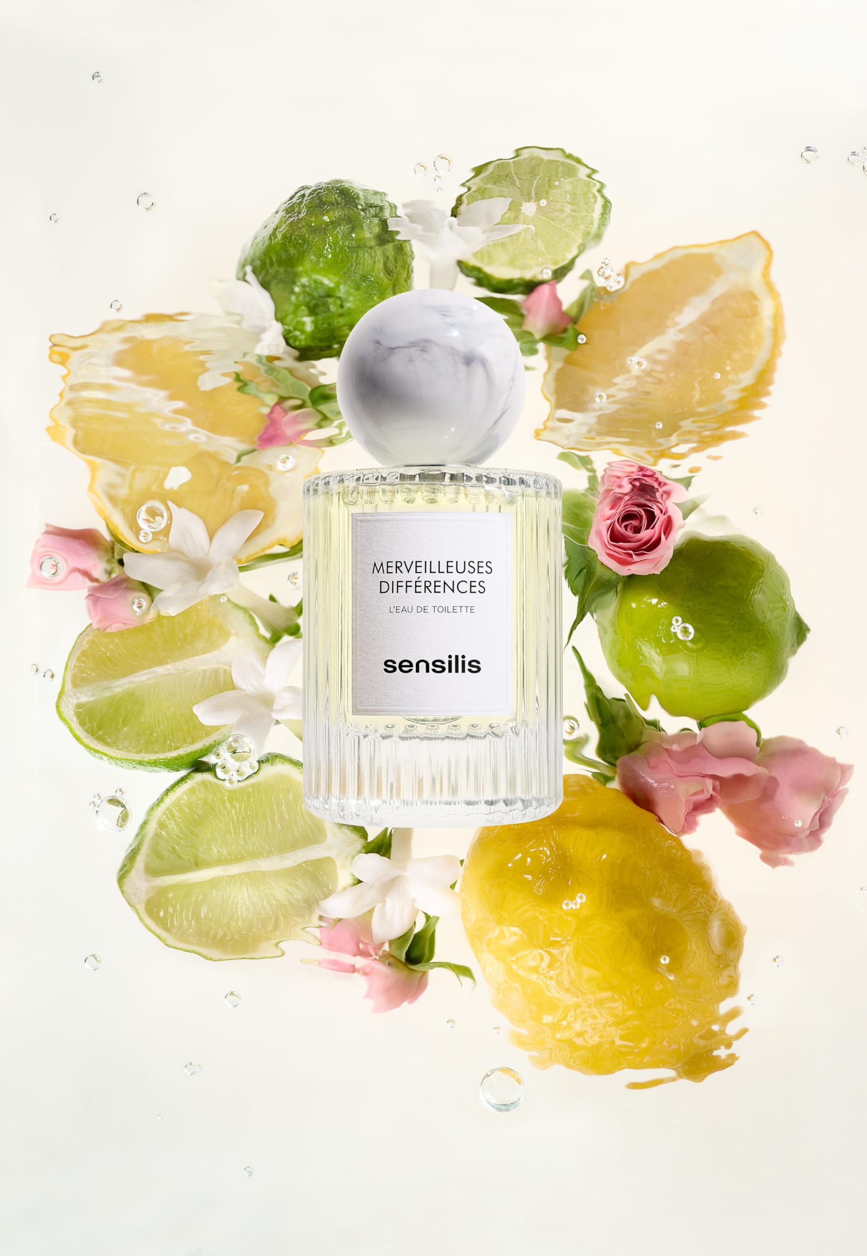 Sensilis - Merveilleuses Différences, Eau de Toilette, 100 ml | Bergamota, Jazmín, Rosa, Almizcle, Floral Fresco Cítrico, Unisex, Duradero, Día y Noche, Perfume, Uso Diario, Estela