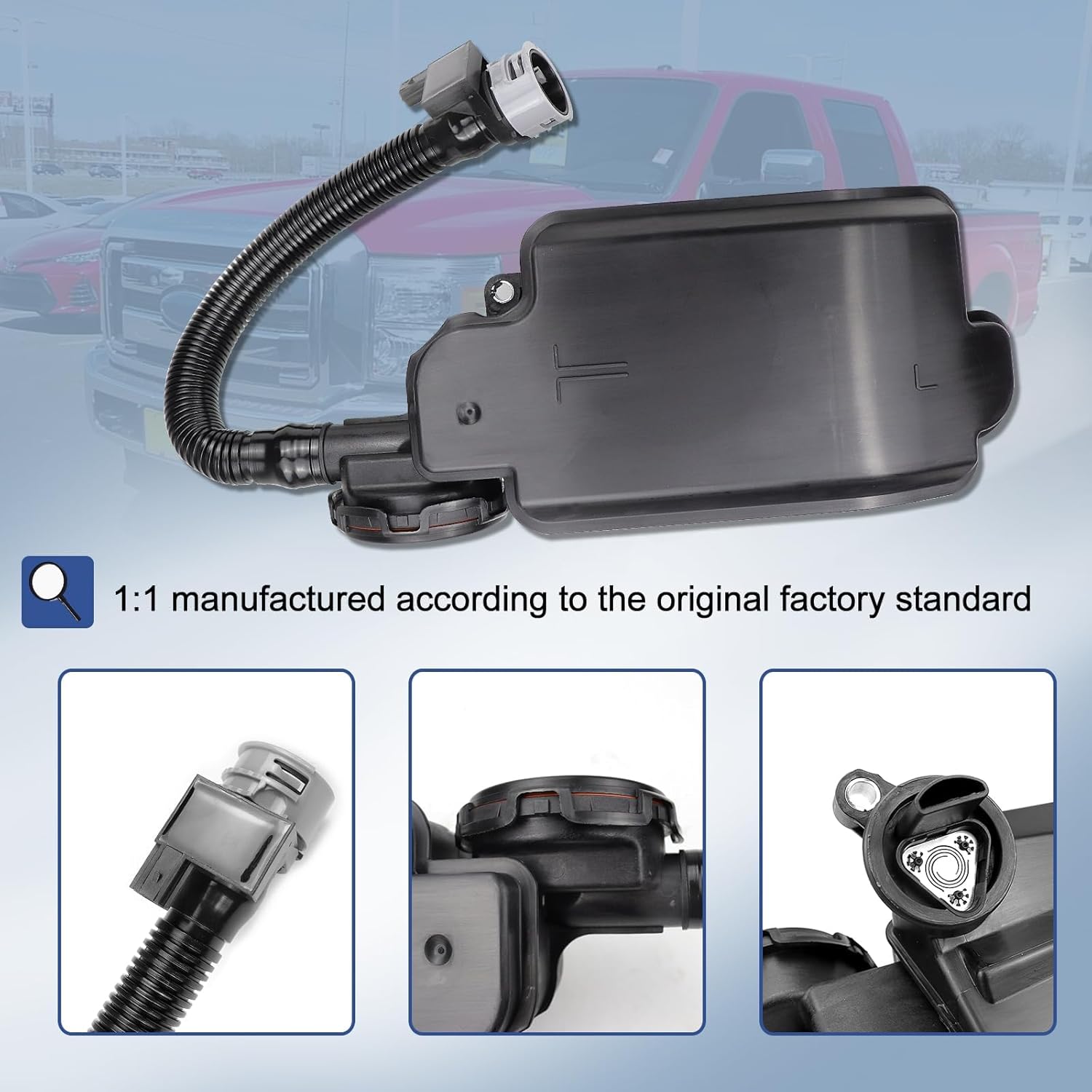 DC3Z6A785C Oil Separator Compatible with 2011-2016 Ford F250 F350 F450 F550 Super Duty 6.7L V8 Diesel Powerstroke Diesel PCV CCV Vent Valve Engine Crankcase