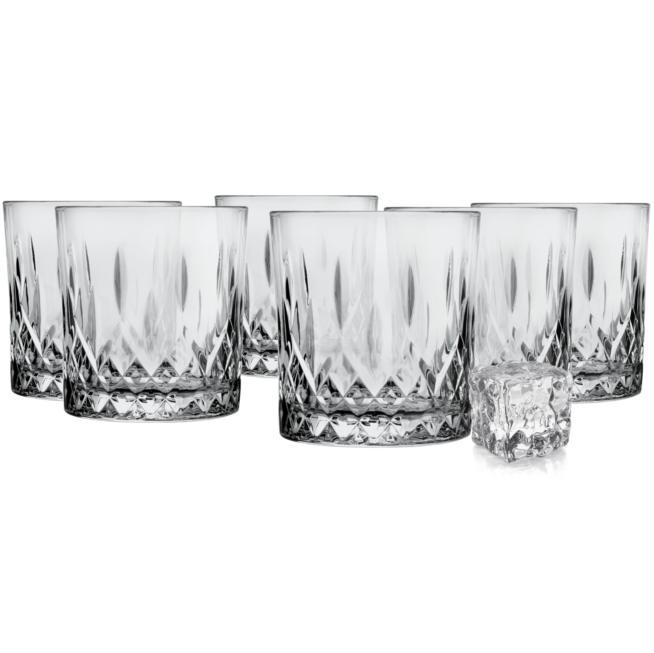 Glasmark KROSNO Szklanki do Whisky 280ml Zestaw 6 szt. Cięte