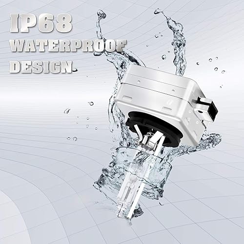 Miniatura 3 de Xotic Tech - Bombillas HID D3S D3R D3C para faros delanteros de haz alto y bajo, reemplazo directo de 35 W (6000 k xenón blanco)