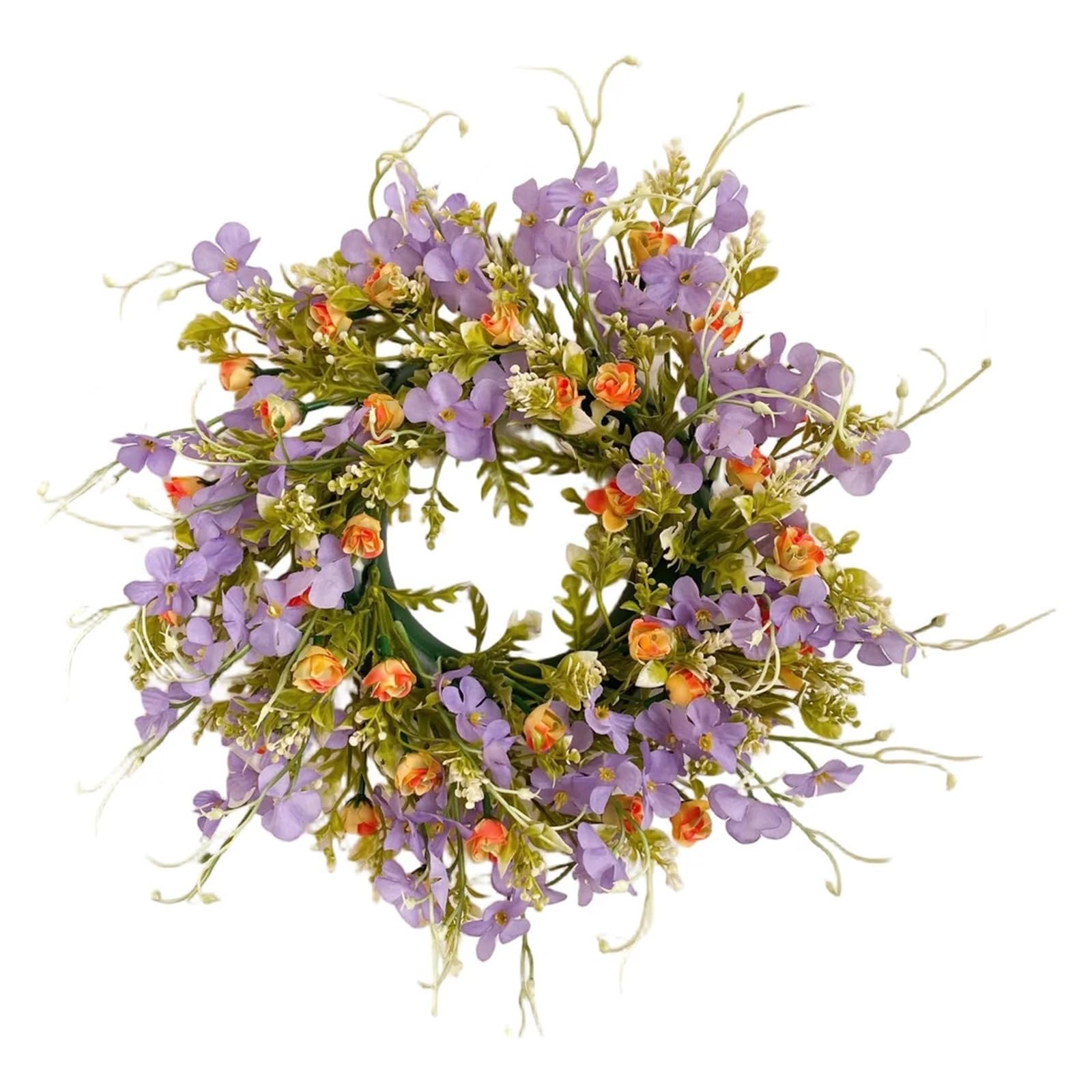 Summer Wreaths For Front Door Lavender Artificial Flower Garland For Home And Front Door Decor Featuring Spring Wreath