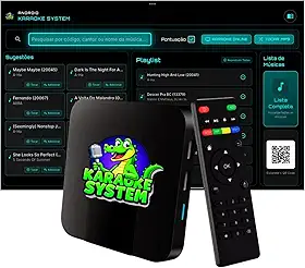 Aparelho TV Karaoke Box 18.000 Músicas Com Pontuação Real, Sistema de Busca, Numeração, Altera Tonalidade