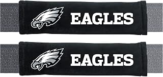 FANMATS 32058 Philadelphia Eagles Embroidered Seatbelt Pad - 2 Pieces