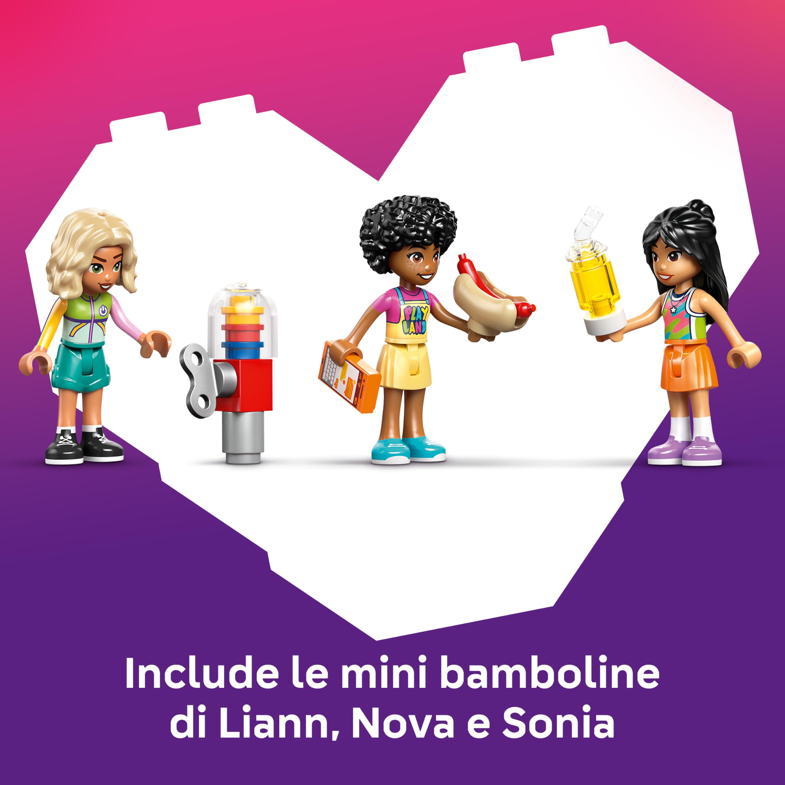 LEGO Friends Parco Giochi al Coperto - Gioco Creativo con Scivolo, Piscina di Palline, Giostra, Snack Bar, 3 Mini Bamboline e Accessori - Regalo di Compleanno per Bambine da 7 Anni in su - 42686