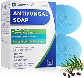 Antifungal Soap Bar for Itchy Skin: Helps Relieve Athletes Foot & Fungal Discomfort