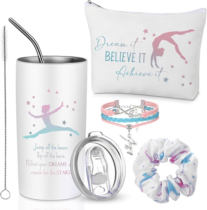 Sieral Conjunto de Ginástica com 4 Peças, Rosa e Azul