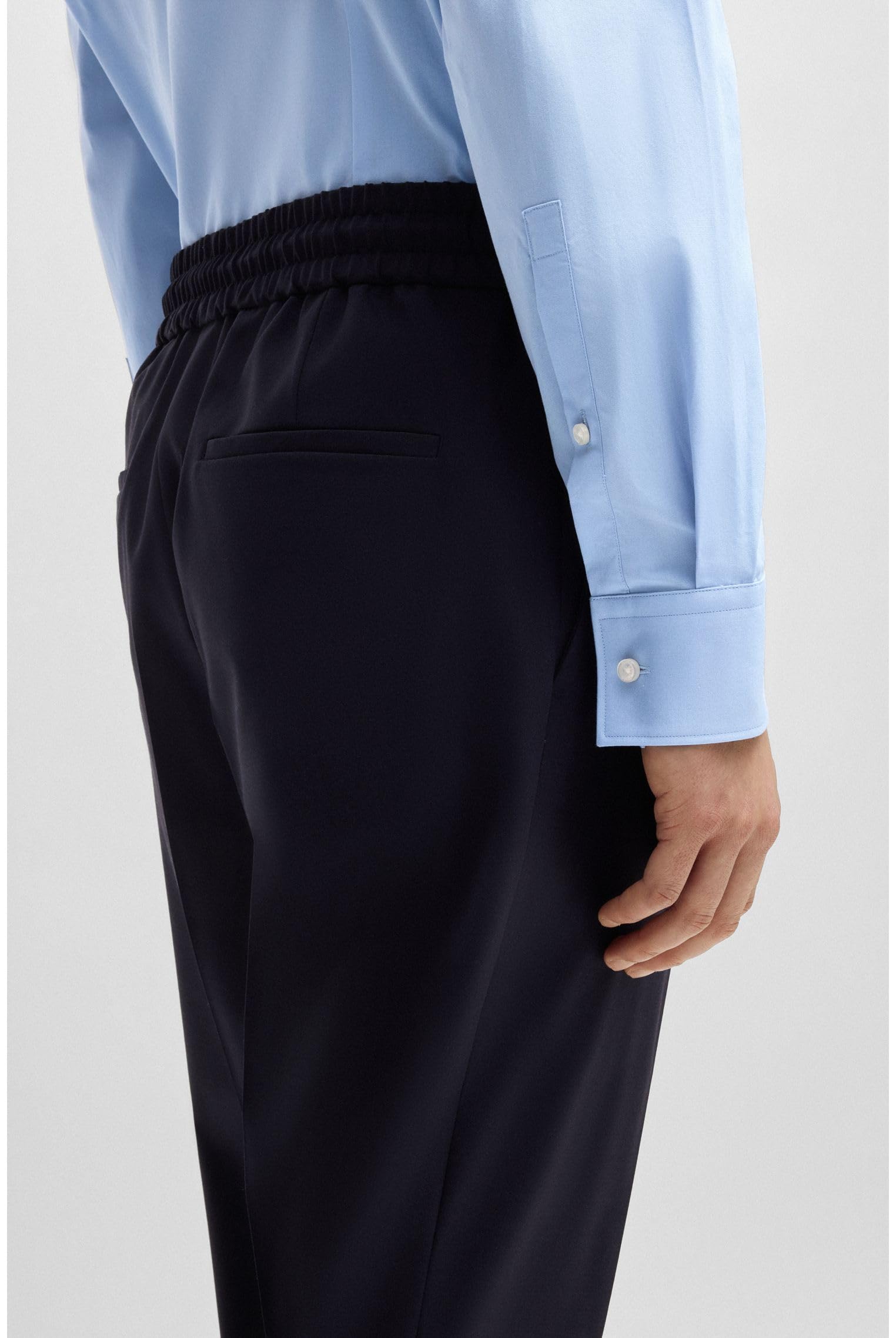 Hugo Langarmhemd Kenno Slim-Fit Hemd aus bügelleichter Baumwoll-Popeline – Bild 6