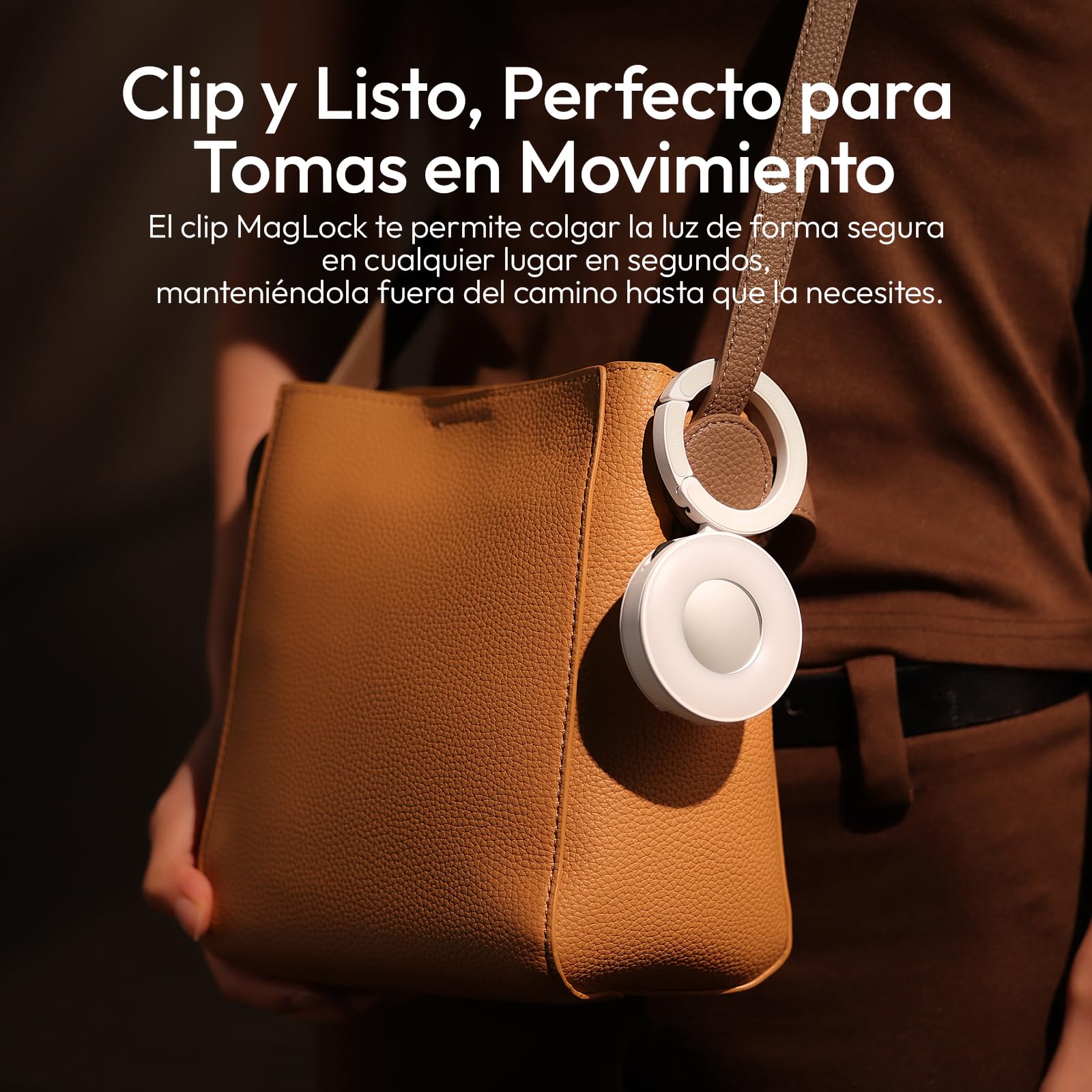 ULANZI ML05 Luz Magnética para Selfie para iPhone, LED Anular con Doble Imán y Espejo, 9000 K CRI≥97, Luz para Móvil con Iluminación Gran Angular, Ideal para Vlog, Foto y Grabaciones de Vídeo