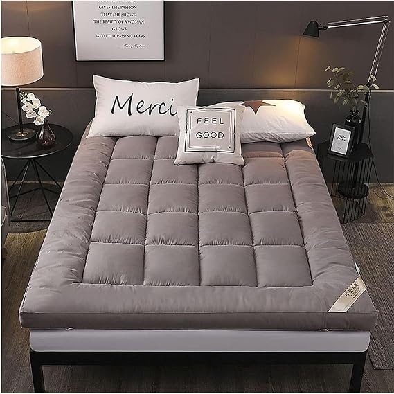 Traditional Japanese Tatami Mattress Topper Soft Thick Foldable Single Double Comfortable Sleeping Roll Up Guest Mattress Pad