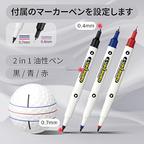 Miniatura 3 de Penta AUTO Liner - Juego de marcadores para pelotas de golf, plantillas automáticas de 360 grados, accesorios de liquidación para hombre con