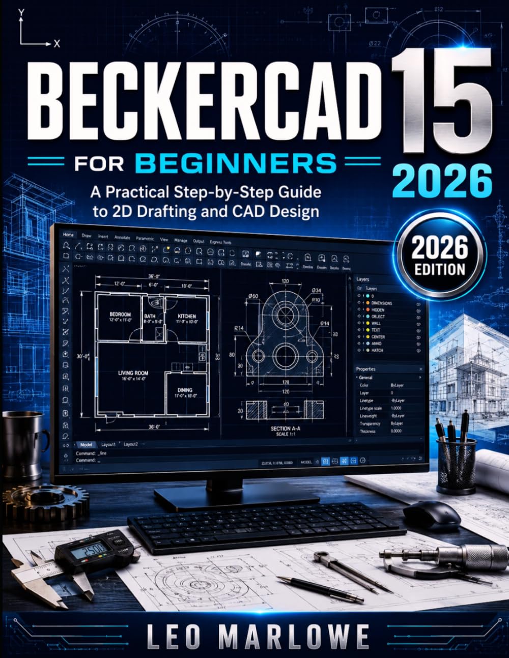 BeckerCAD 15 for Beginners 2026: A Practical Step-by-Step Guide to 2D Drafting and CAD Design