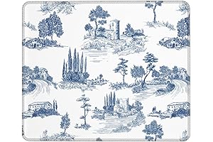 Aesthetic Blue and White Mouse Pad for a Touch of French Charm