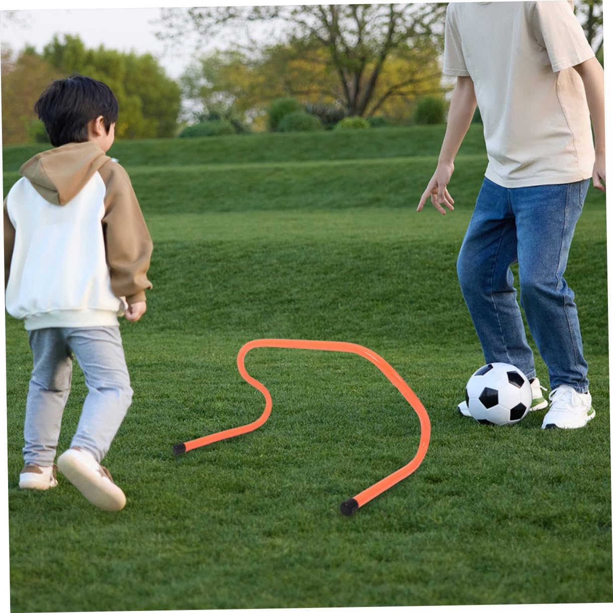 3pcs Plastic Sports Training Hurdles for Soccer Football Agility Speed Drills, 15cm Height Training Accessories for Youth and Outdoor Practice
