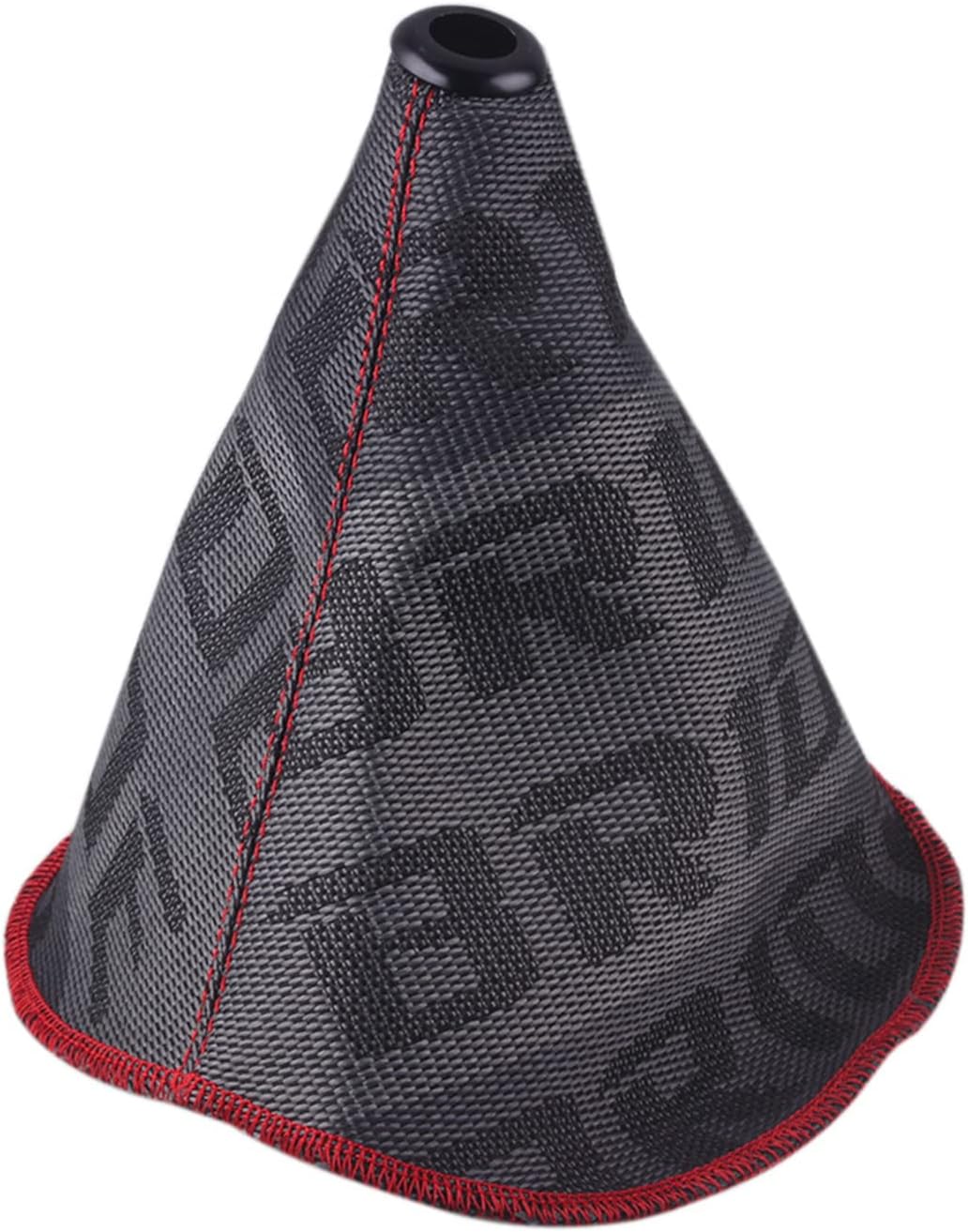 Car Gear Shift Boot Lever Knob Cover Durable Canvas Shift Knob Collars for Universal Car-Grey