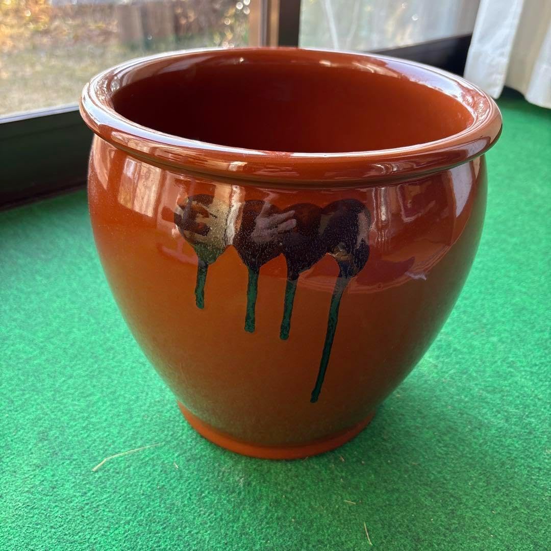 8号かめ 】久松窯 丸かめ 蓋付き 梅干保存陶器 味噌 漬物保存陶器 久松
