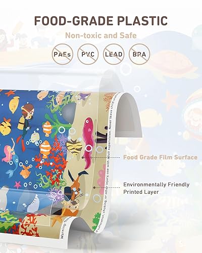 Miniatura 2 de Babebay Juego de 40 manteles individuales desechables adhesivos para bebés, niños y niños pequeños, manteles individuales adhesivos para mesa de