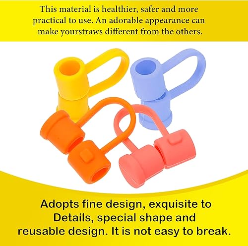 Miniatura 3 de Stanley - 12 fundas reutilizables de silicona para puntas de popote de 0.354 a 0.315 pulgadas, tapas de puntas de pajita, tapa de pajita, tapas de