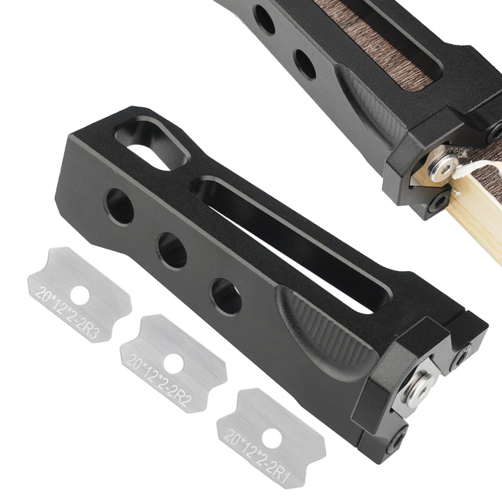 Piallatrice manuale per legno, tagliaerba per una finitura dritta | Perfetto per falegnameria, taglio, piallatura del legno