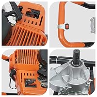 Vista 4 de DYRABREST Taladro de orificio para poste de 52 cc, 2.4 HP, 2 tiempos, motor de gasolina de un solo cilindro con taladro de tierra de 4 pulgadas/6