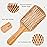 Bamboo Hair Brush and Combs for Long, Thick, Curly, Wavy, Dry or Damaged Hair - Reducing Breakage, Frizz and Tangles