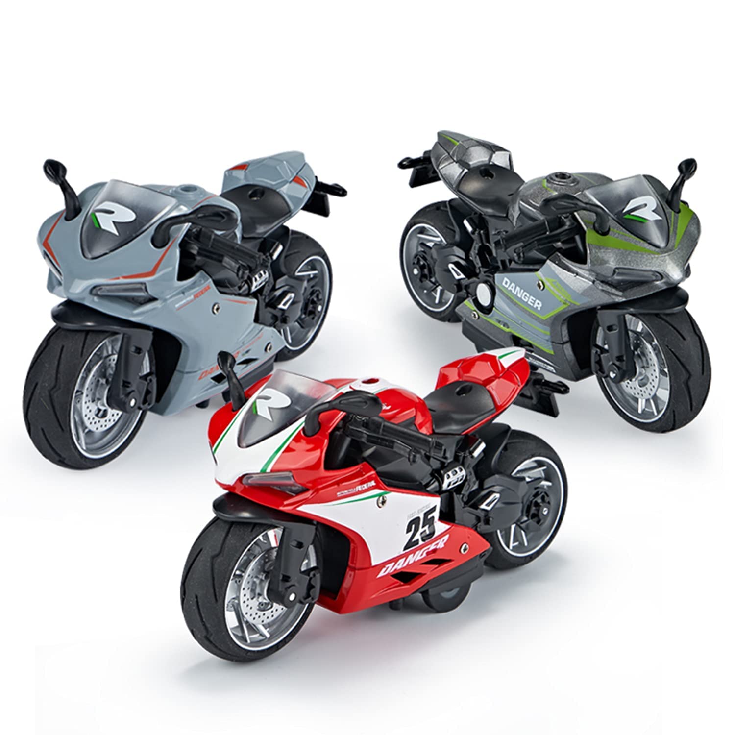 Moto Toy Motorcycle,Pull Back Motorcycle Toy With Sounds And Lights Motorcycle Model Toy For Kids, Pull Back Vehicle For Age 3+ Year As Per Stock (Moto Gp), Multicolor