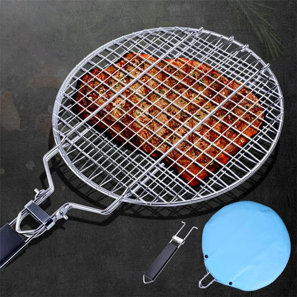 Stainless Steel Circular Barbecue Mesh for Grilling Bacon
