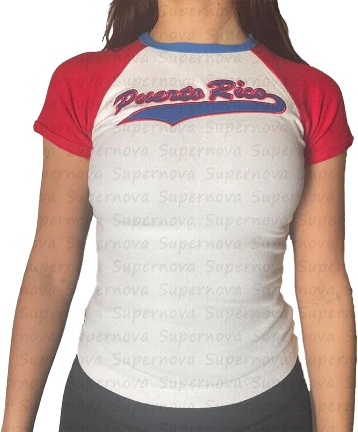 Puerto Rico Shirt Women Puerto Rican Jersey Y2k Crop Tops Boricua Vintage Graphic Baby Tee 90s 2000s Streetwear