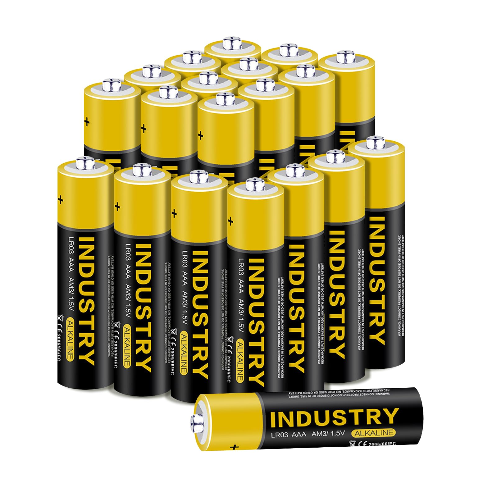 Batteries AAA - CHEFFS 1.5 Volt Performance Alkaline Batteries, 20PCS Triple A Alkaline Batteries, Long Lasting Power AAA LR3 Battery, 10 Years Shelf Life (20 PACK)