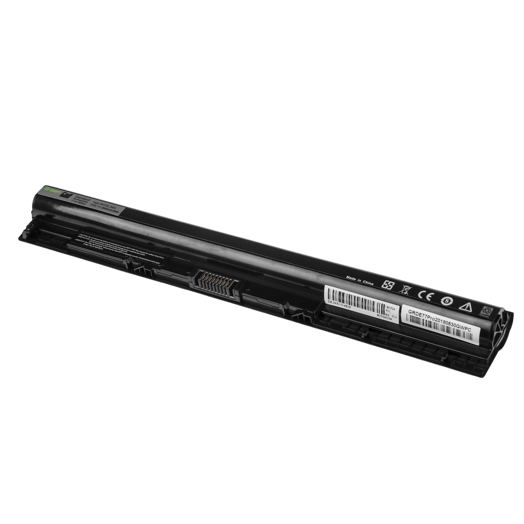 Green Cell PRO Bateria 453-BBBR GXVJ3 HD4J0 HD4JO K185W M5Y1K WKRJ2 do Dell Inspiron 15 3555 3558 5551 5552 5555 5558 5559 17 5755 5758 5759 Latitude 3470 3570 (2600 mAh, 14.4-14.8 V, Kolor Czarna)