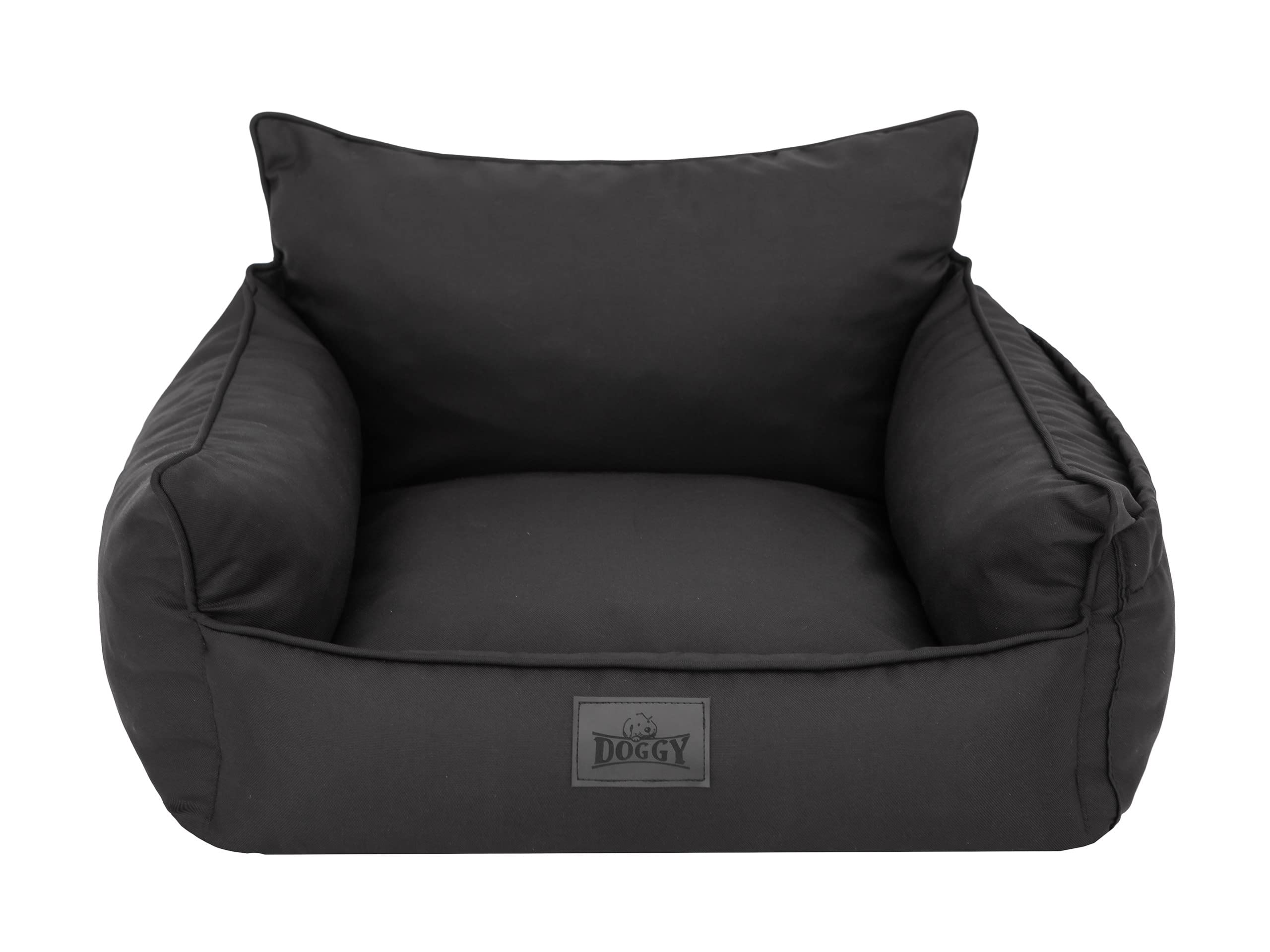 Hundeautositz, Hundebox, Hundebett, Transportboxen, Rückbank, Hundedecke, Hundekörbchen, Katzenbett, für kleine Hunde, Schwarz, (57x55x30 cm)