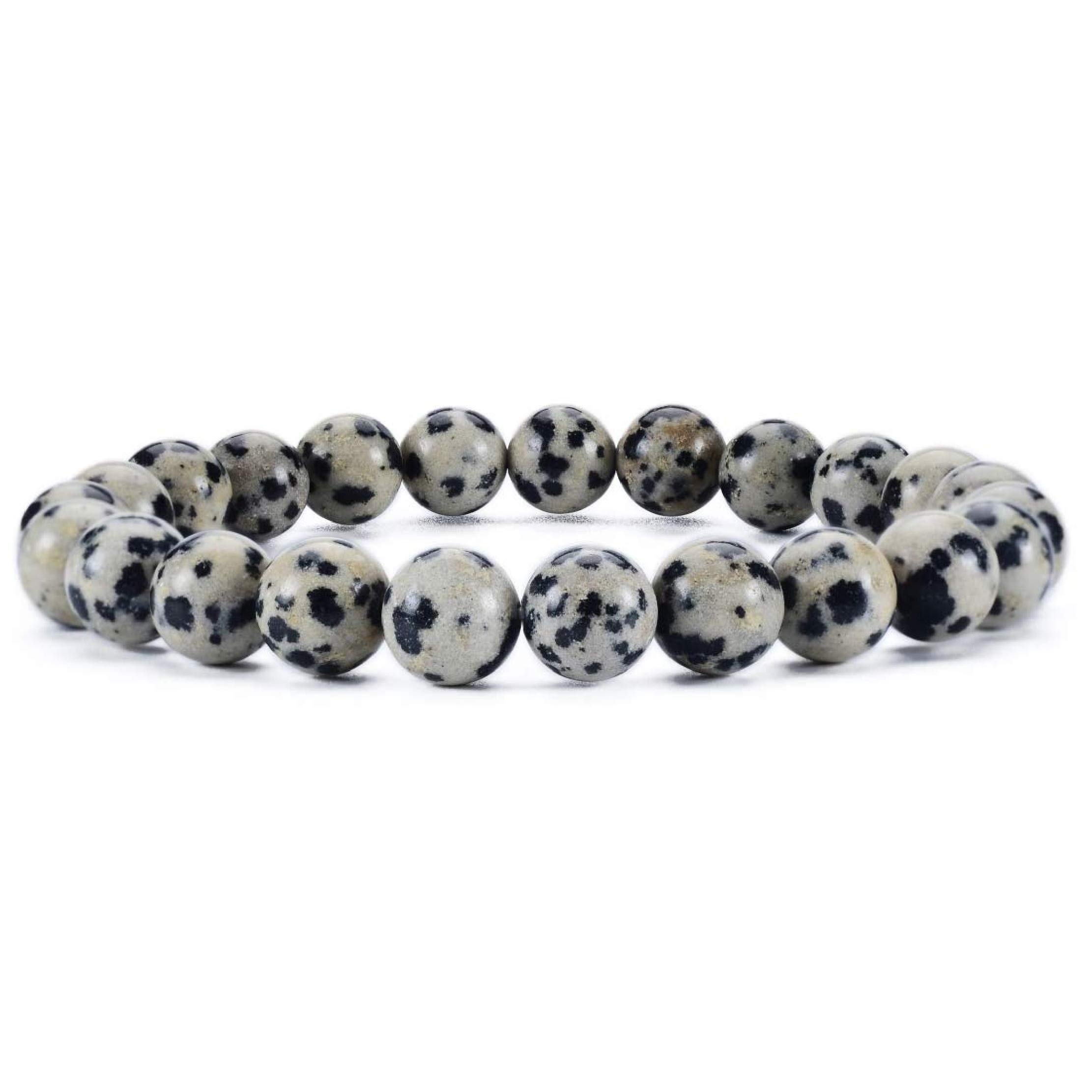 See full amazon price history chart for Marka Jewelry Natural Round Beads Dalmatian Jasper Crystal Stone 8mm Bracelet Reiki Chakra Yoga Meditation Semi Precious Gemstones Stretchable Bracelet for Unisex Marka Jewelry Natural Round Beads Dalmatian Jasper Crystal Stone 8mm Bracelet Reiki Chakra Yoga Meditation Semi Precious Gemstones Stretchable Bracelet for Unisex (B08NK2GF2Q) Amazon Price History, Amazon Price Tracker