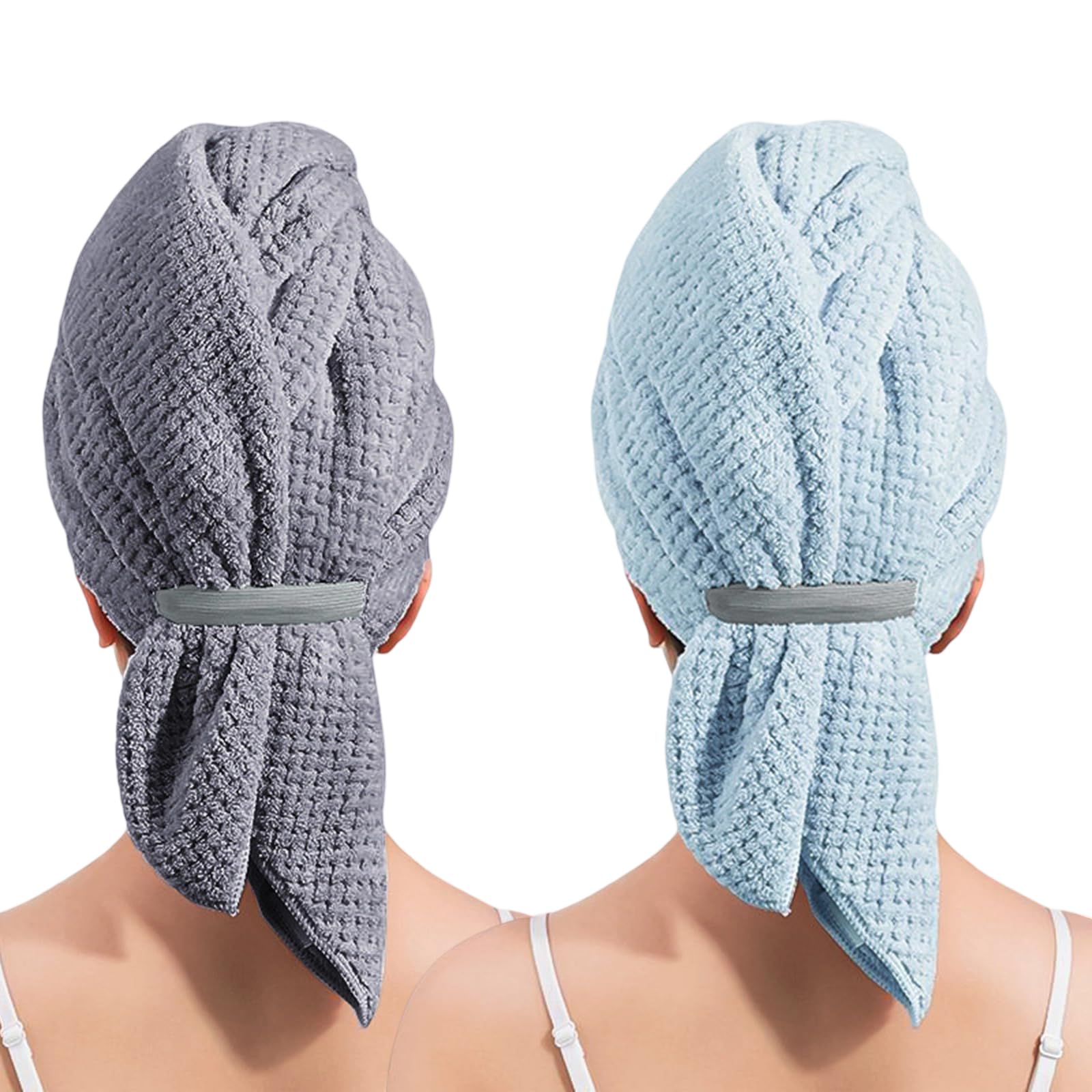 Buxuaaaa Women's G Pineapples Rids Quick Dry Hair Towel Wrap For Wet Hair Super Absorbent Microfiber Towel With Elastic Band For Lon Quick Dry Turban