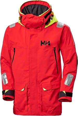 Helly Hansen Skagen Rain Jacket - Windbreaker Protection - Rain Gear for Men - Reflective Jacket & Zip Pockets