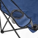 G-KARUNA Oversized Folding Camping Chair for Adults, Portable Heavy Duty Foldable Outdoor Chair with Carry Bag, Durable Nylon Fabric for Camping, Fishing, Hiking, Picnic, Beach & Travel (Navy Blue) gallery image