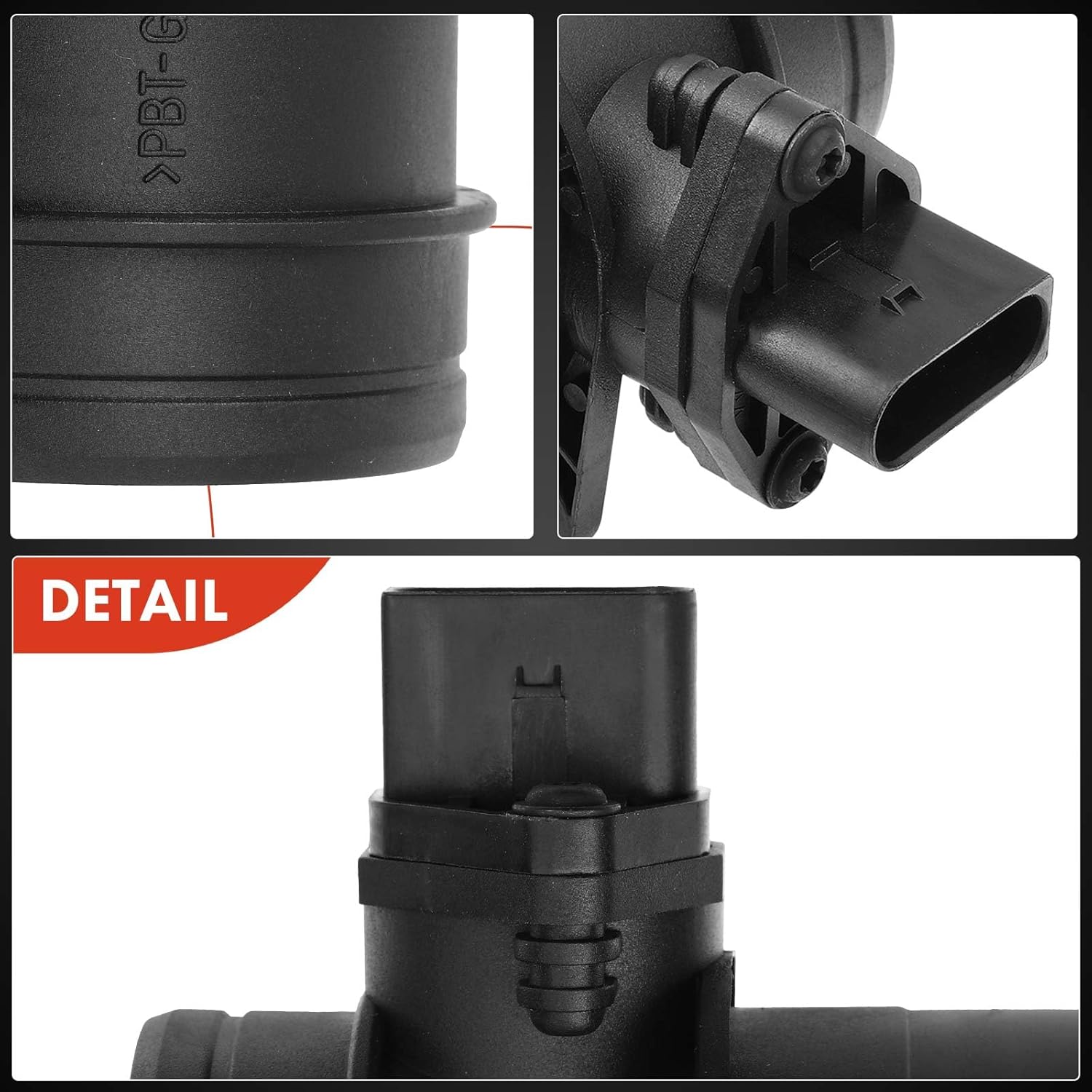 A-Premium Mass Air Flow Sensor Compatible with Audi TT 2006 TT Quattro 2004-2006 RS6 2003-2004 L4 1.8L V8 4.2L Petrol