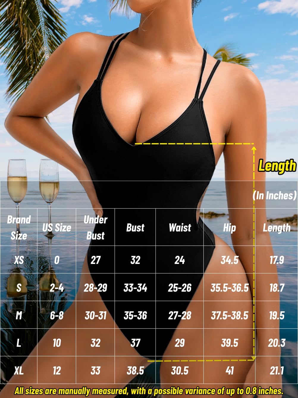 ShawGobow Sexy Swimsuit for WomenBackless Scrunch Butt High Cut MonokiniOne Piece Cheeky Bathing Suit Beach Pool Party product thumbnail 7